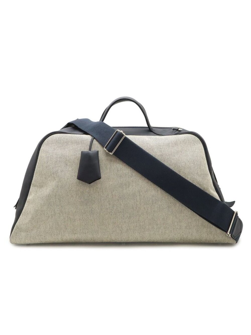 Hermes Cavour Boston Bag Purse Toile H Taurillon Cristobal Blue Indigo